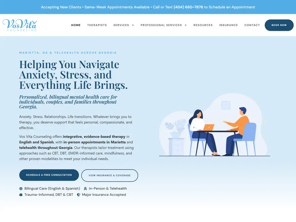 Vosvita Counseling — screenshot